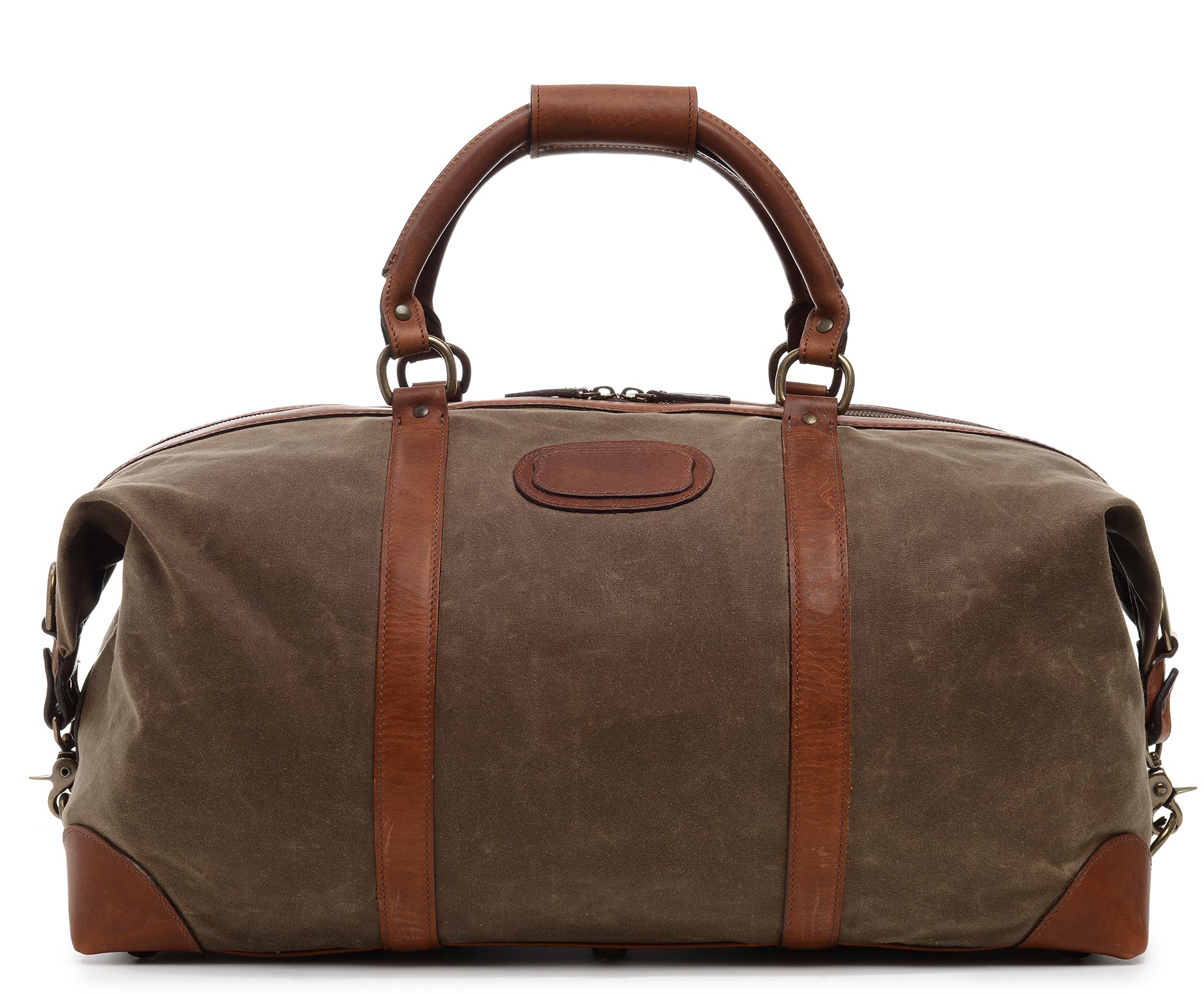 Korchmar Twain 22 Waxed Canvas Weekender, Olive