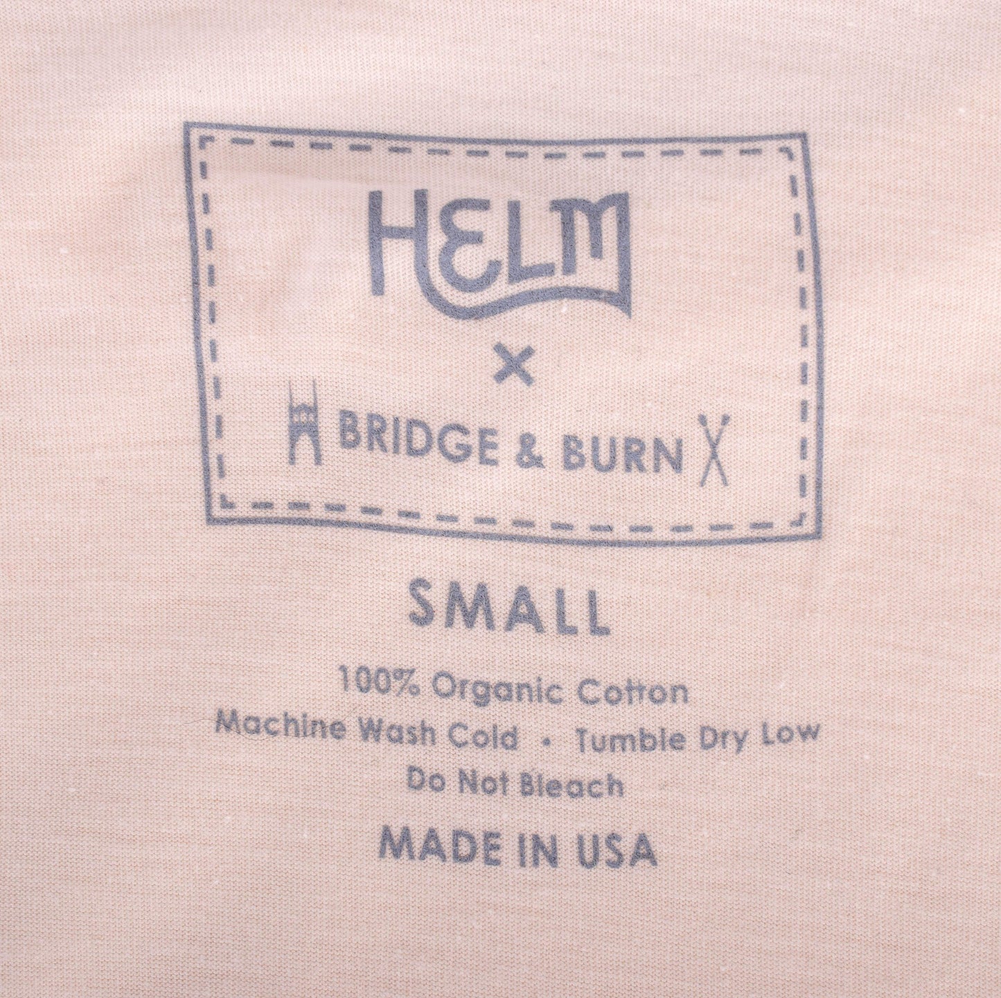 HELM + Bridge & Burn Natural T-Shirt