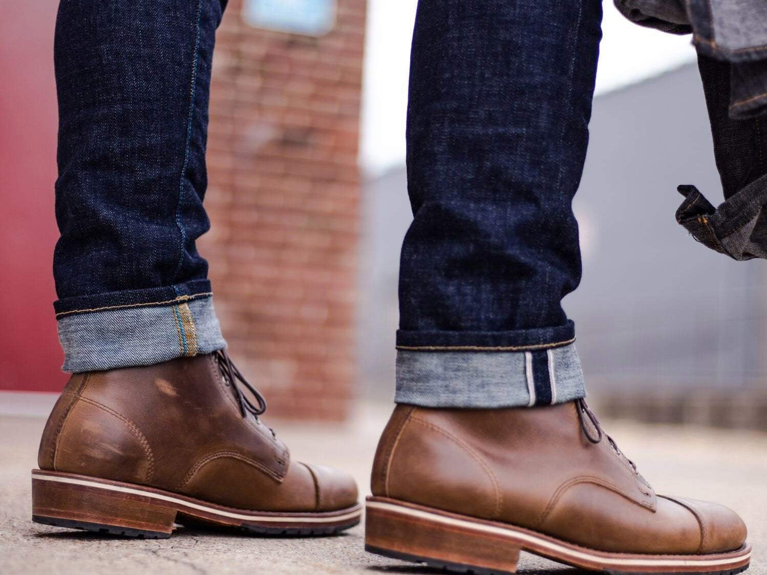 mens brown leather boots