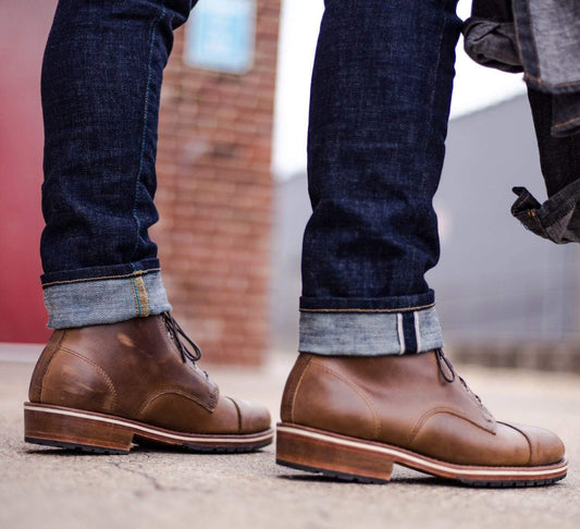 mens brown leather boots