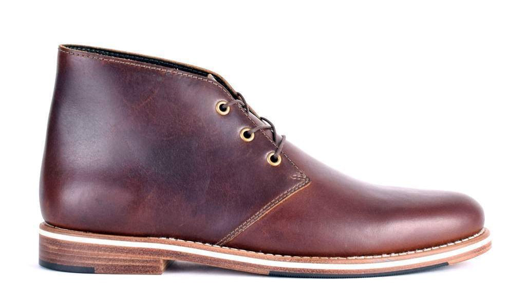 men's leather boots with rubber sole