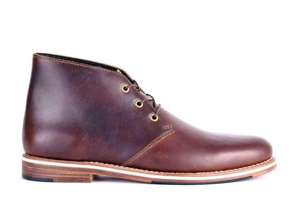 men's leather boots with rubber sole