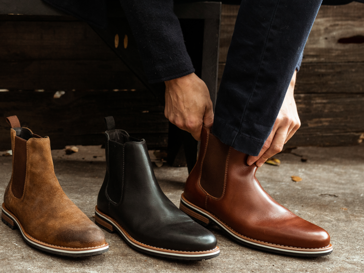 Slipping comfortably into a Chelsea boot