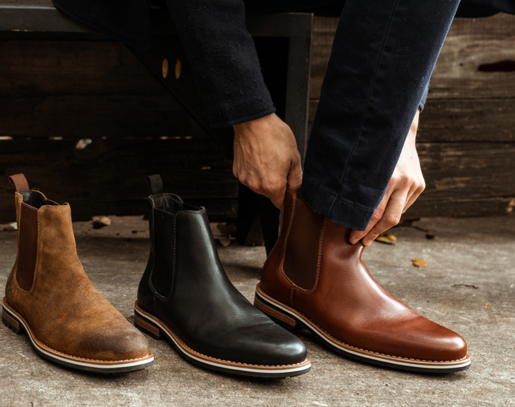 Slipping comfortably into a Chelsea boot