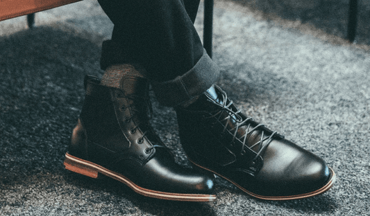 The Hollis Black, a work and dress boot hybrid from HELM