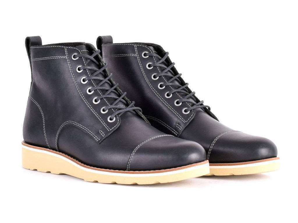 mens black formal leather boots