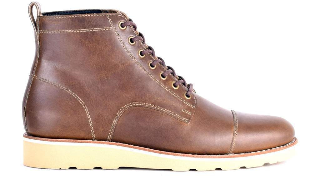 mens brown leather lace up boots