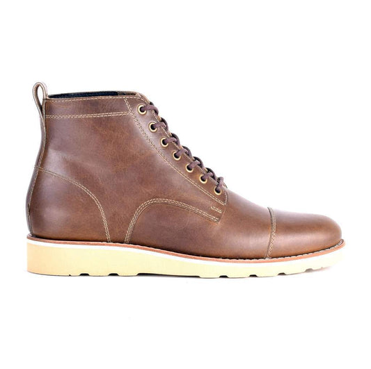 mens brown leather lace up boots