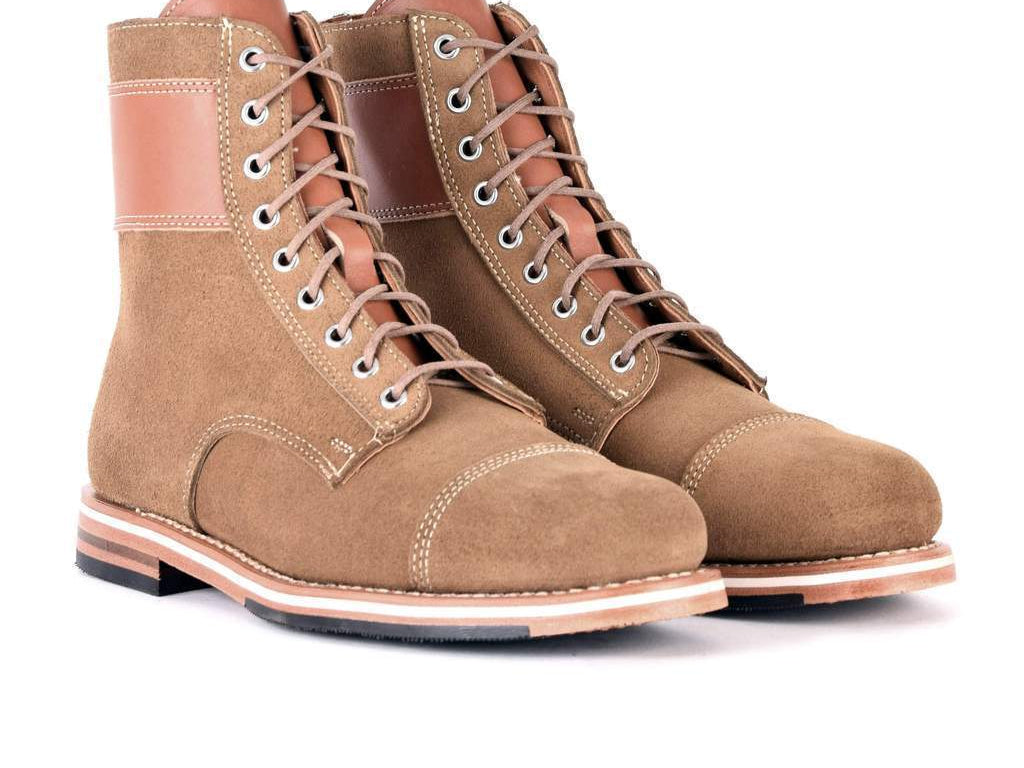 mens leather boots with laces