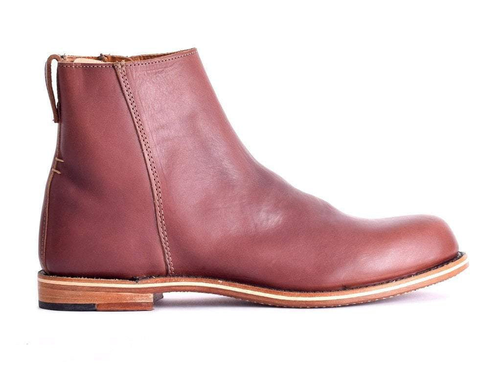 men's slip on leather boots