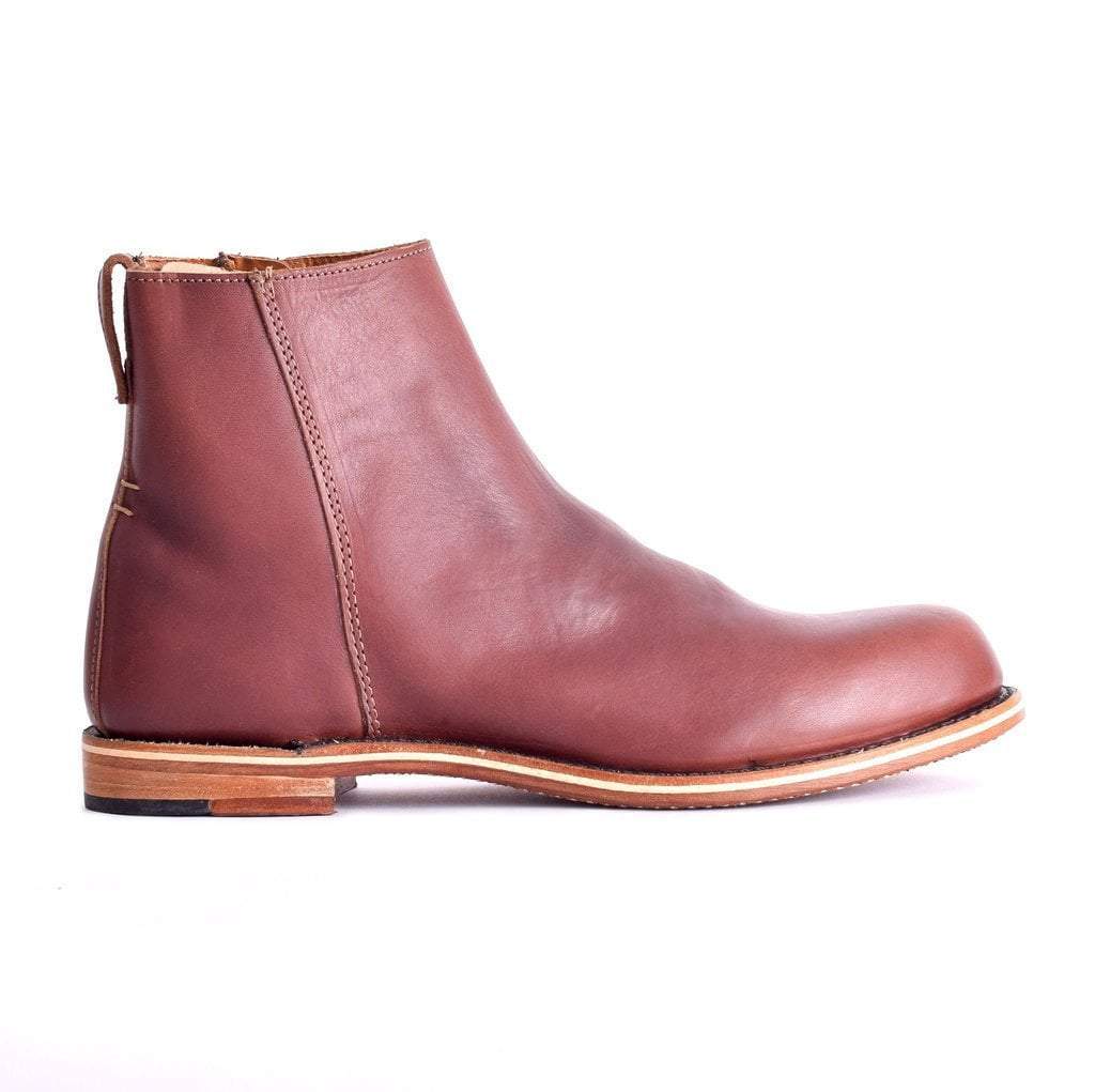 men's slip on leather boots