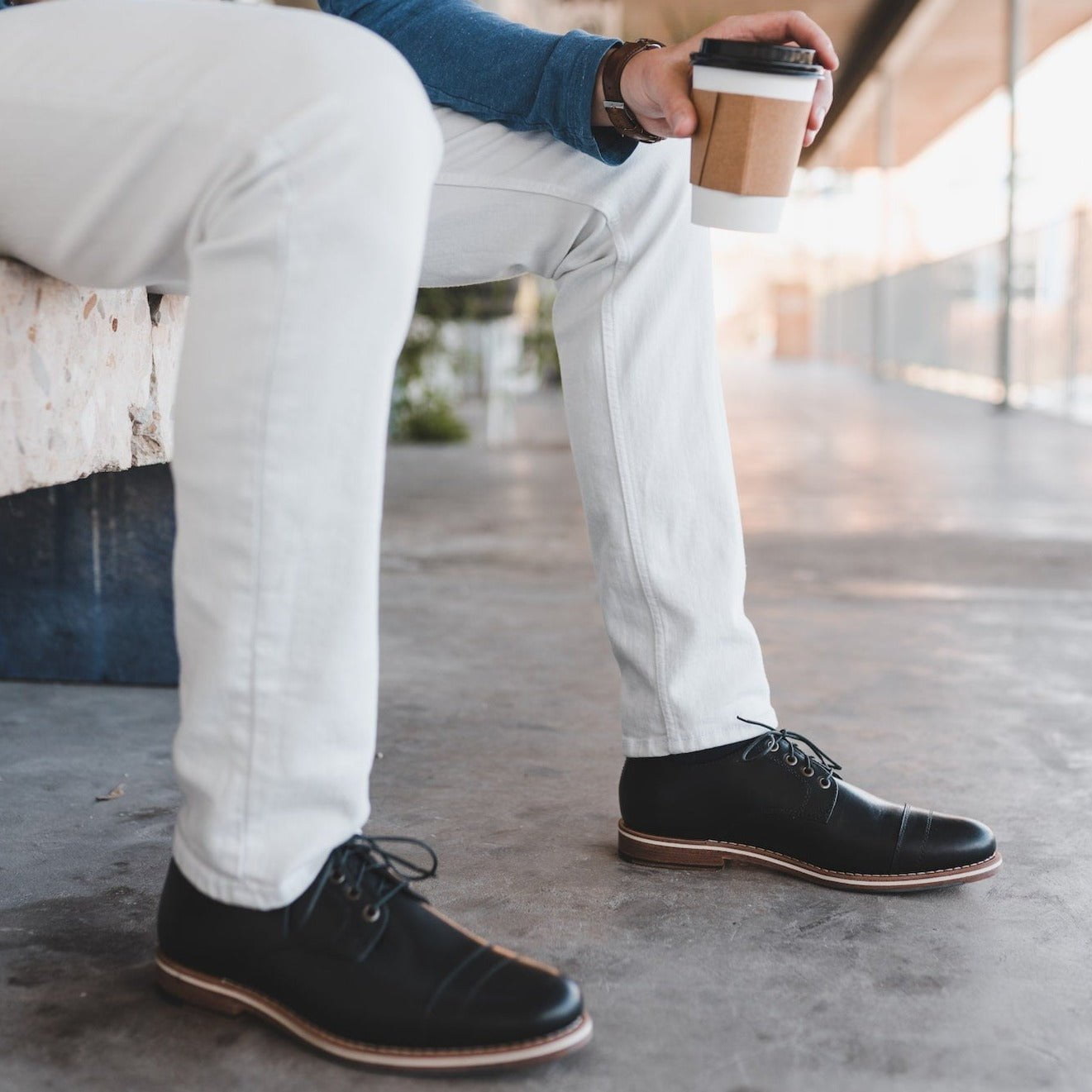 HELM Men's Classic Dress Shoe, The Bradley | Black – HELM Boots