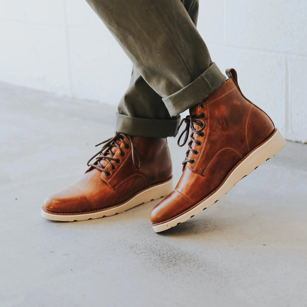 Best leather lace-up boots for men.