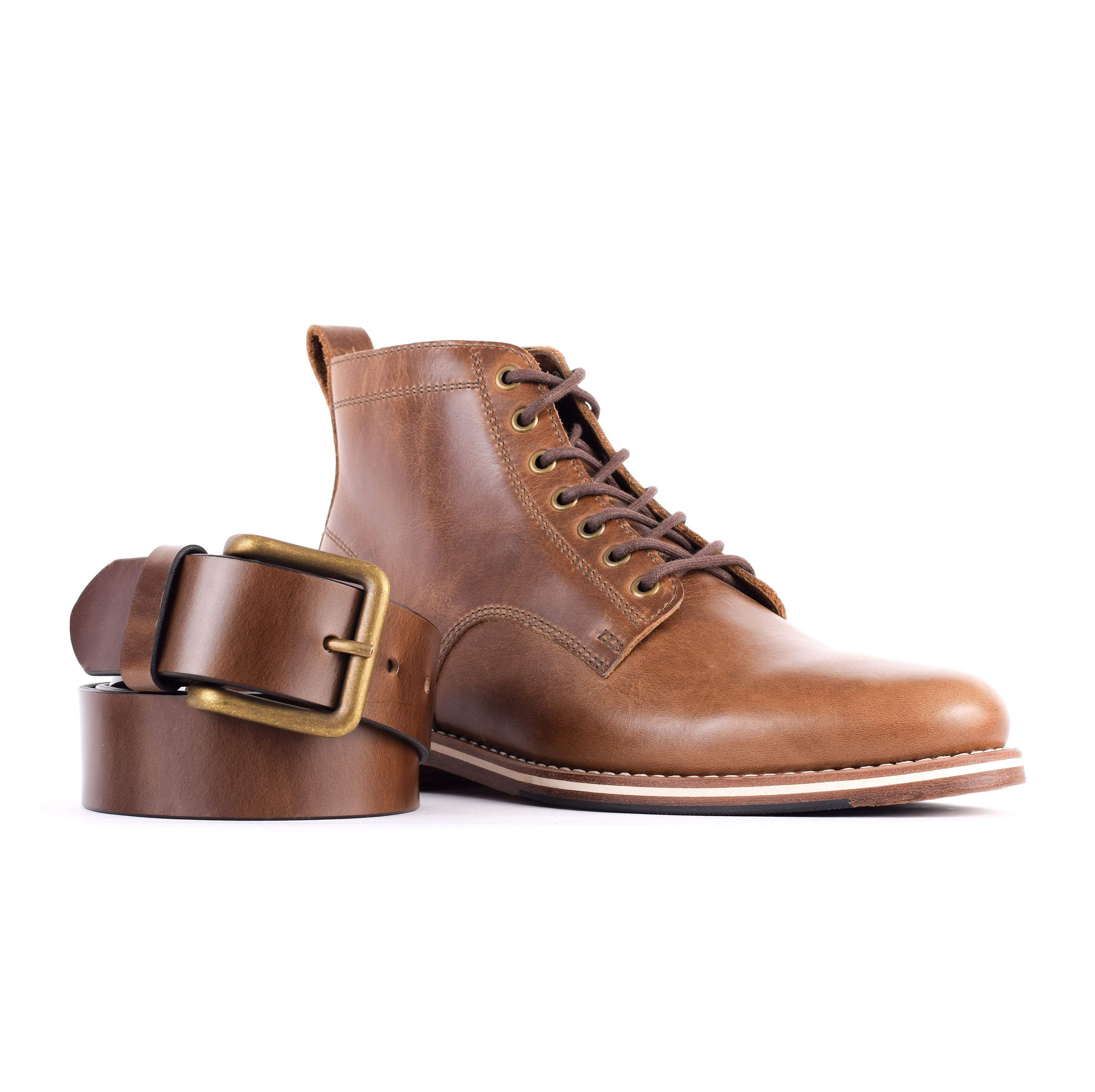 HELM Accessories 30 / Dark Natural Brass Buckle Wide Belts