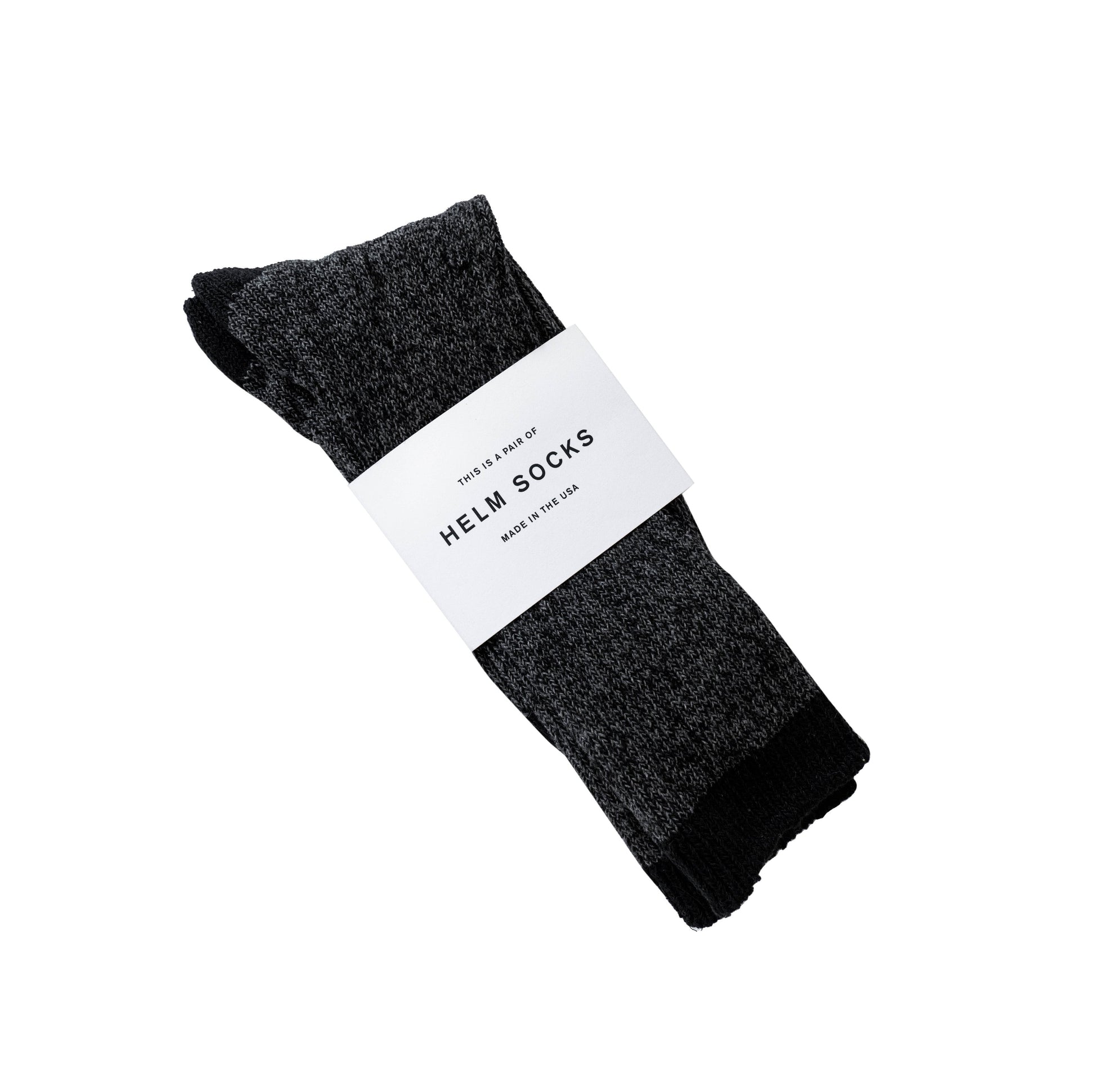 HELM Socks HELM Cabin Socks - Black + Grey
